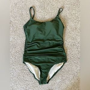 Kona Sol dark green one piece swimsuit